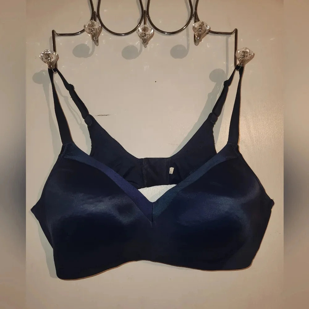 Dark Blue 46C Lightly lined bra wire freeAuden